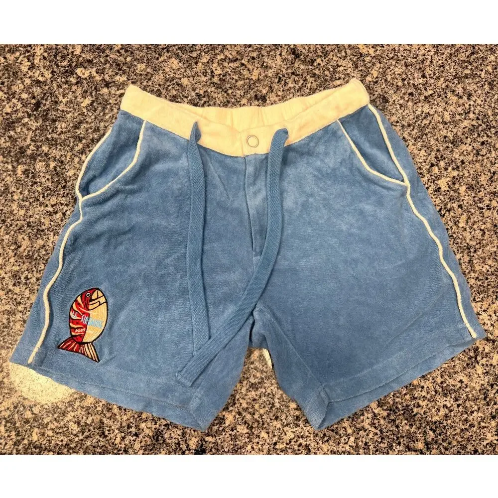 Le Sirenuse Pop-On Shorts Mediterranean Blue Men's XXS